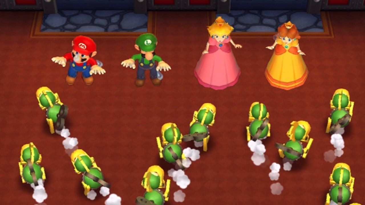 Mario Party 9 — Garden Battle — Марио против Луиджи против Пич против Дейзи