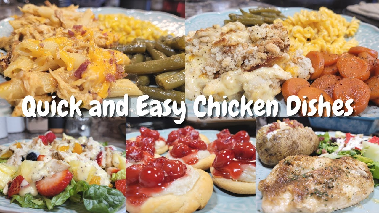 3 Quick and Easy Chicken Dishes & Dessert | Melt In Your Mouth Chicken | Katts Cheesy Chicken Pasta