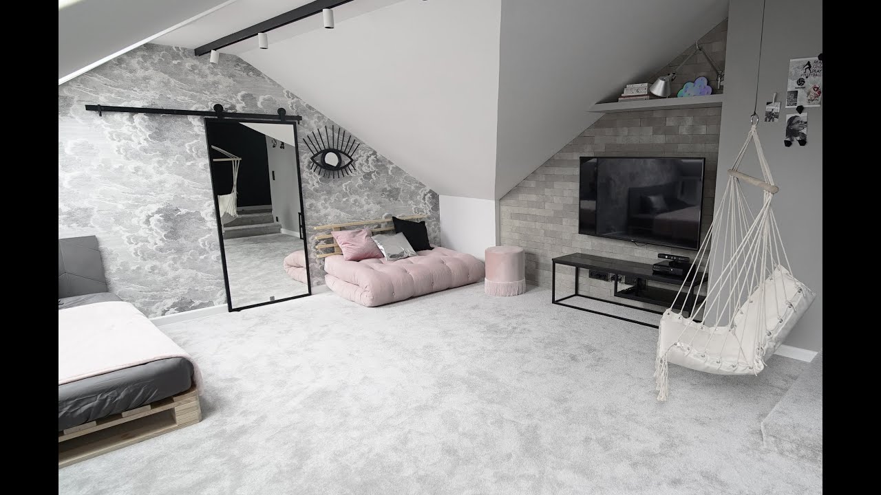 @SzybkieMetamorfozy  odc. 194 Salon na poddaszu dla nastolatki (45 m kw.)  #:)))
