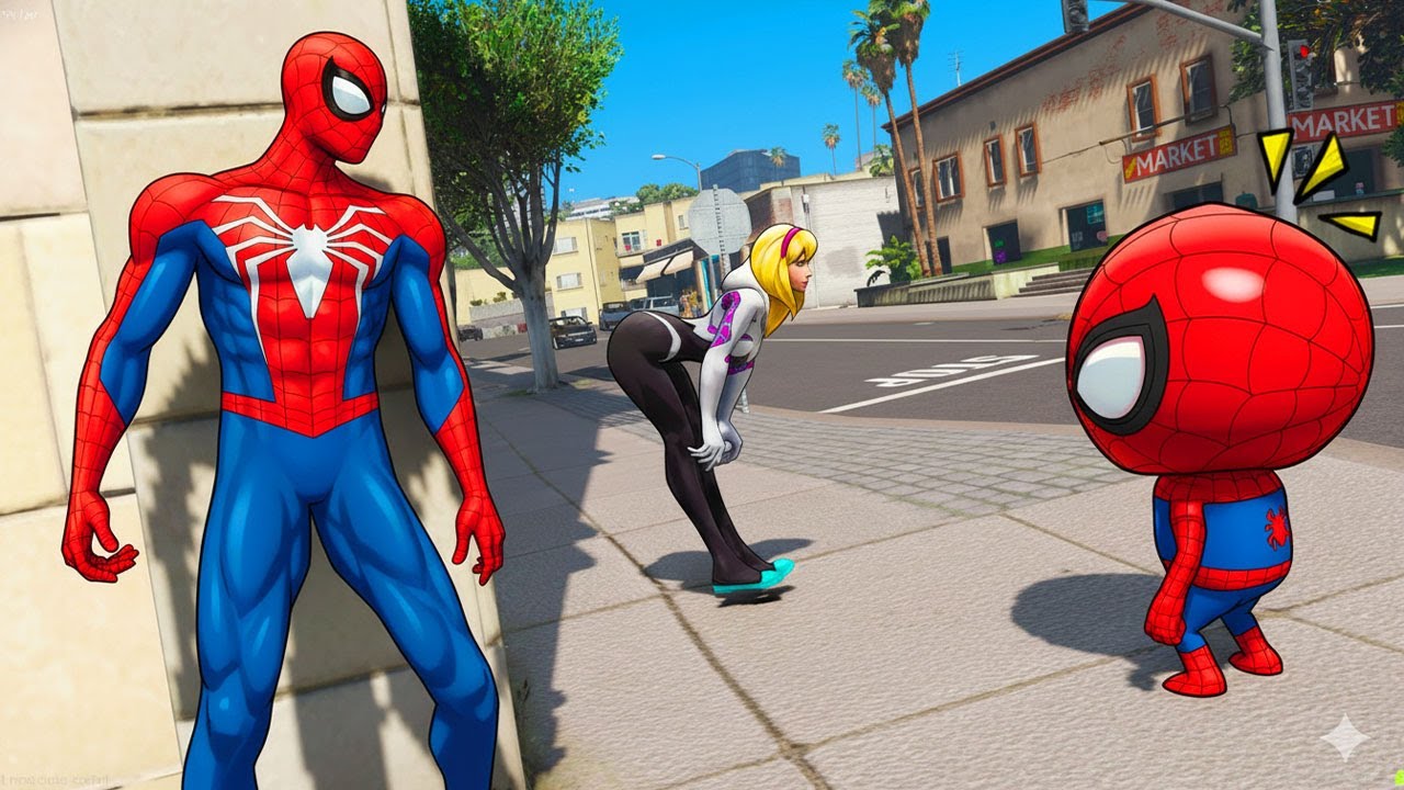 HOMEM-ARANHA E SEU AMIGO DESCOBRIRAM SEGREDO DA GWEN no GTA 5