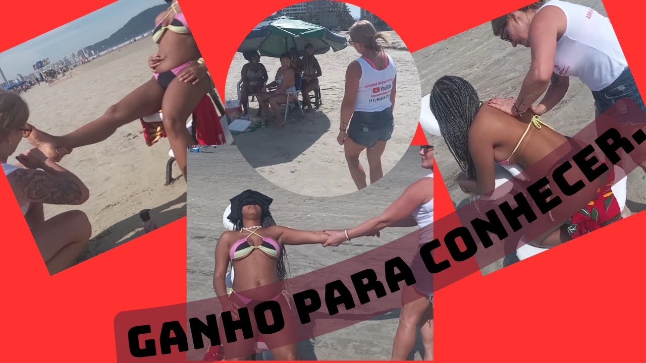 Abordagem Quick Massagem- A Morena ganhou na Praia!