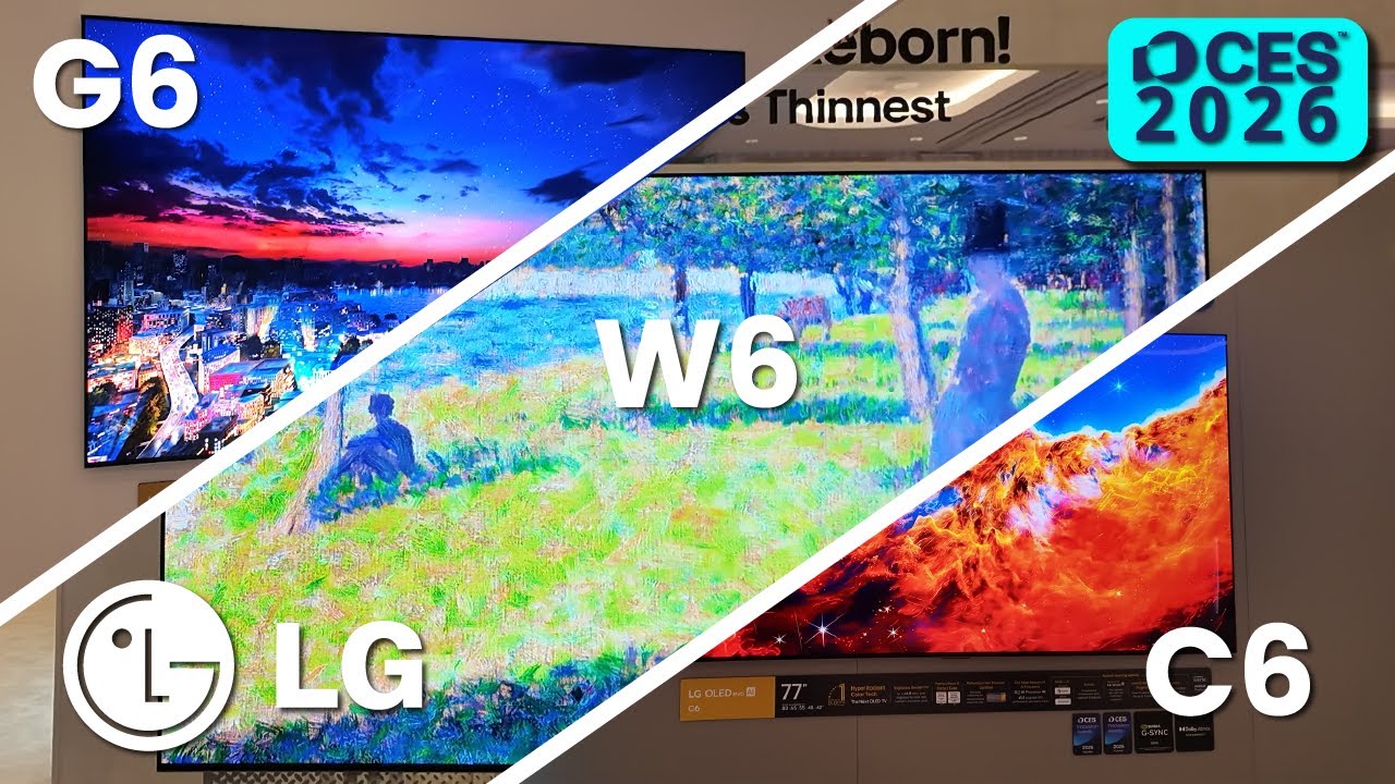 What's New with LG OLED TV? A Lot! Check Out the New W6, G6 and C6