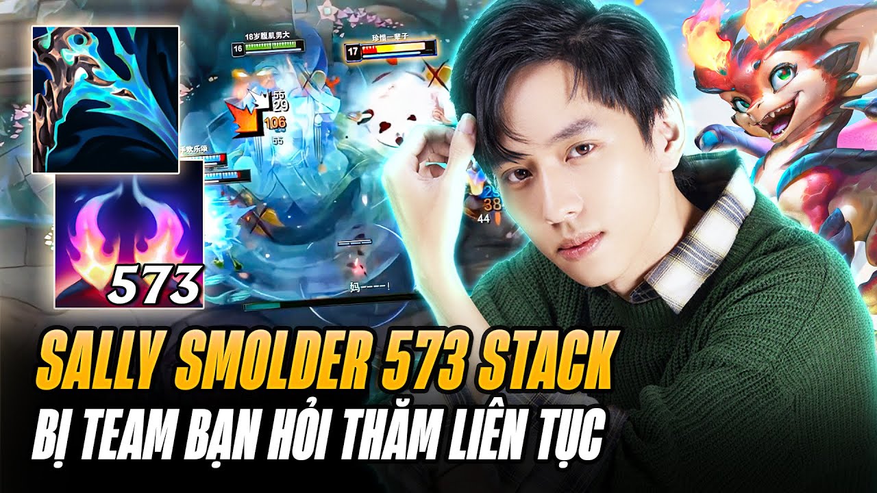Sally Và Con Smolder 573 Stack Full Tiến Hóa Cực Sớm Khi Đối Thủ Ra Hỏi Thăm Liên Tục