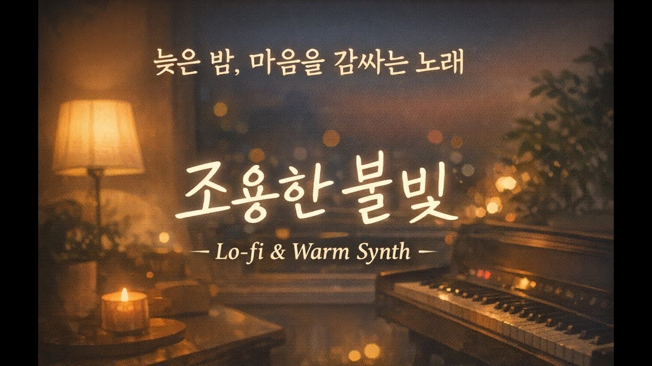 조용한 불빛 | 늦은 밤, 마음을 감싸주는 Lo-fi 힐링 재생 리스트