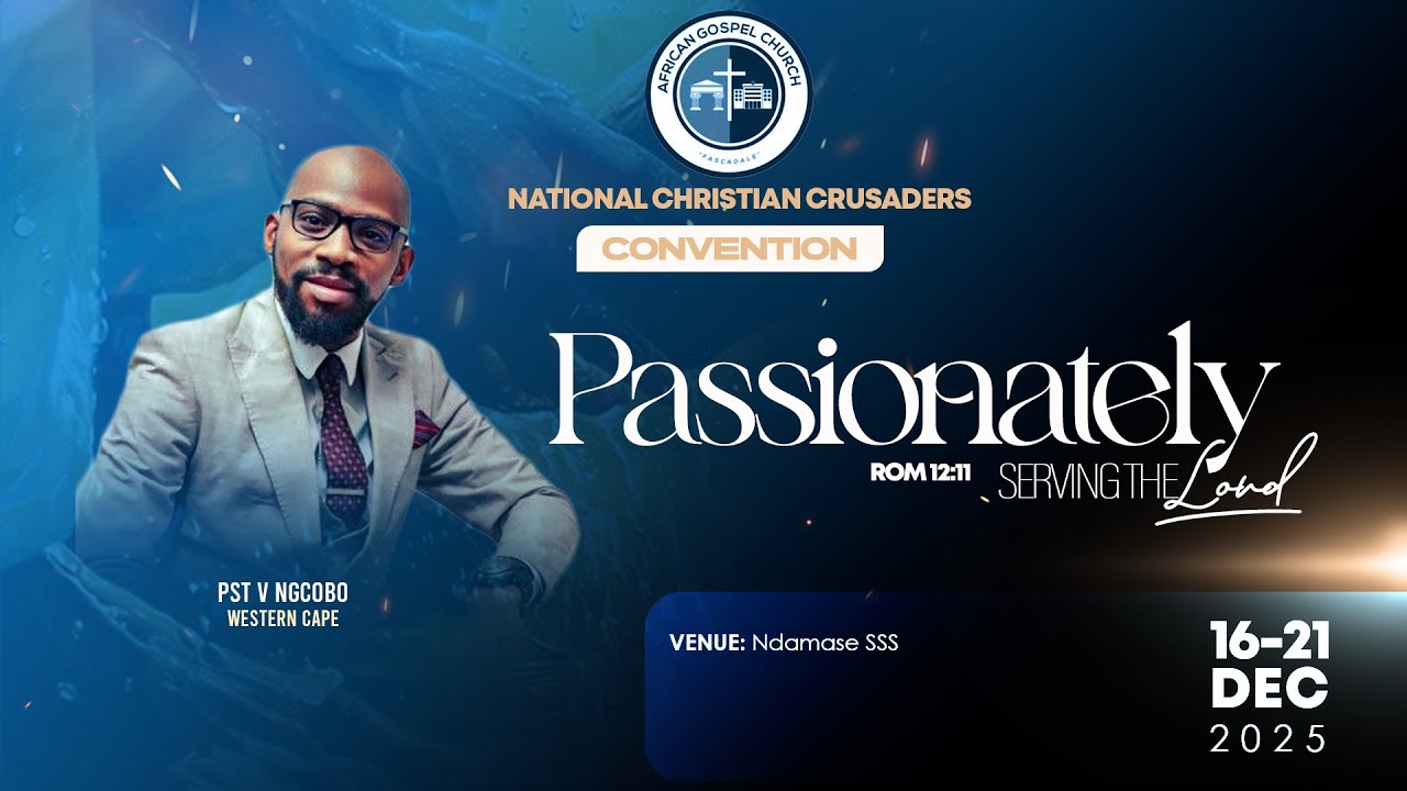 African Gospel Church CC Convention Evening Service | 19 Dec 2025 | EMthatha | Rev V Ngcobo