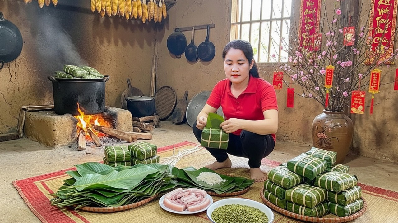 Harvesting Dong Leaves & Making Banh Chung, Vietnam’s Biggest Annual Festival | Off The Grid