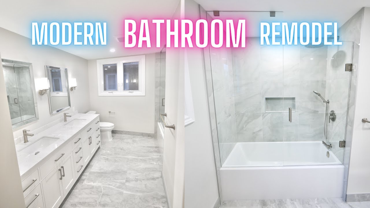 Modern Tub-Surround Bathroom Renovation