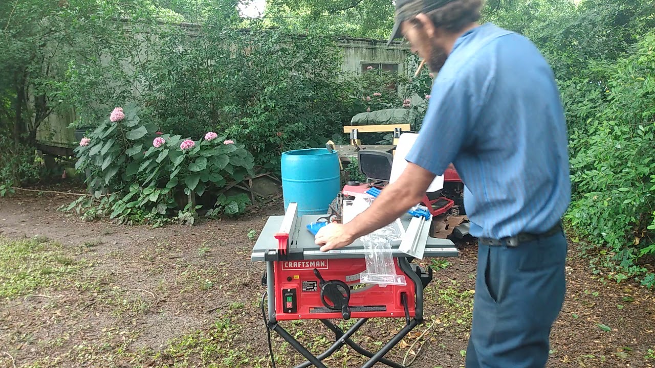 Craftsman table saw adjusting the blade angle
