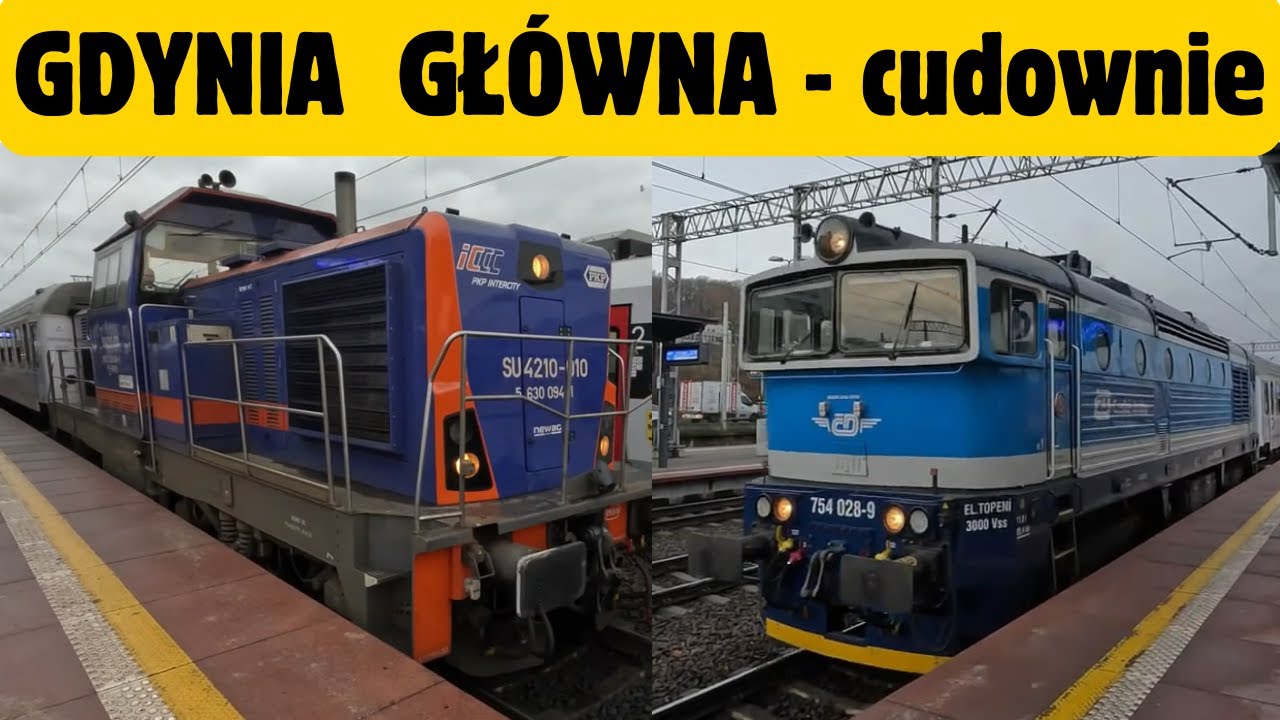 Pociągi Gdynia Główna super lokomotywy!