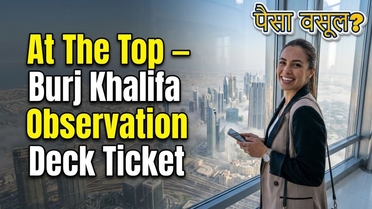 Burj Khalifa Observation Deck Ticket Explained | बुर्ज खलीफा ऑब्ज़र्वेशन डेक टिकट
