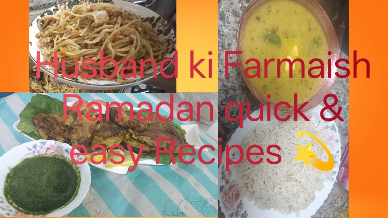 Husband ka Big Review/ Ramadan quick recipes 💫