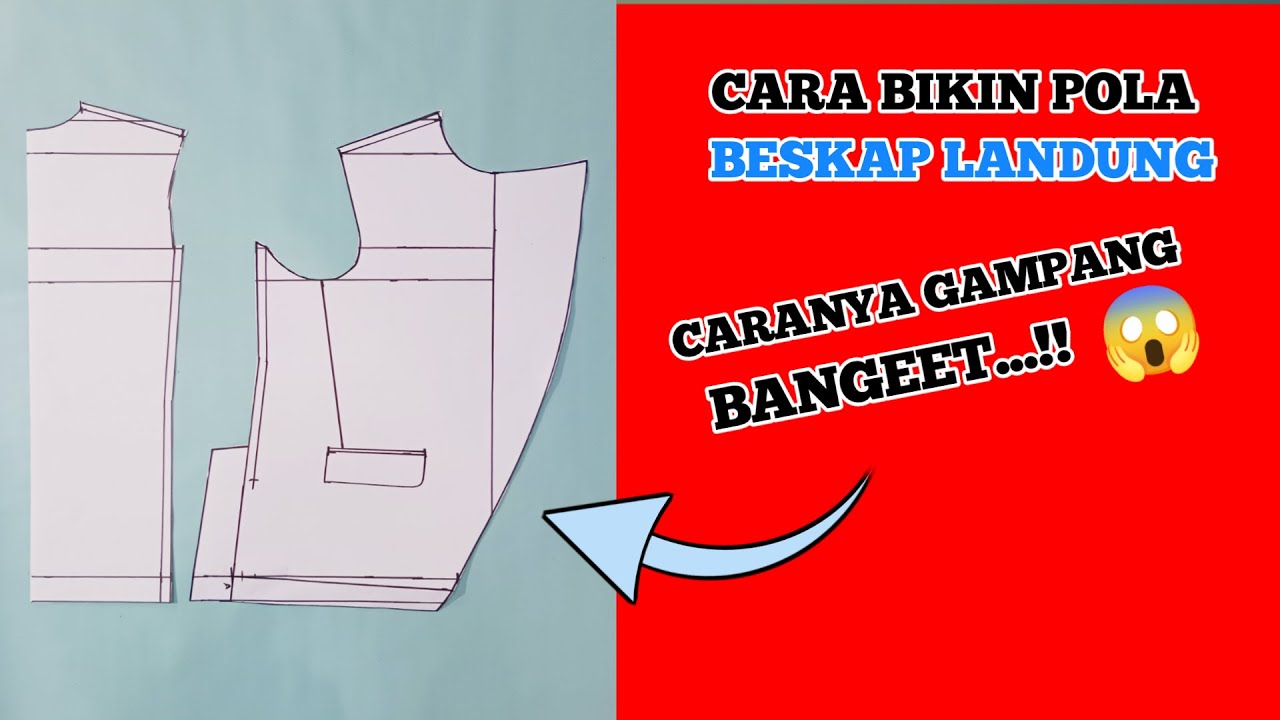 CARA MEMBUAT POLA BESKAP LANDUNG ADAT JAWA