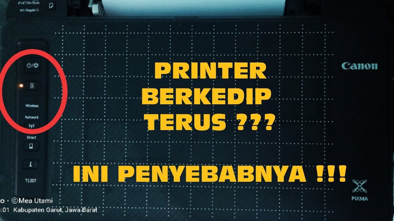Penyebab dan Cara Mengatasi Printer Berkedip (Nyala) serta Cara Membersihkan Catridge Kotor/Rusak