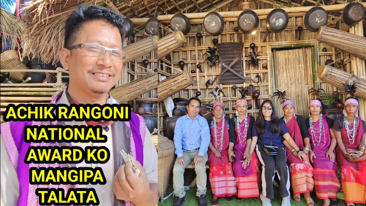 BIKRAMJIT A SANGMA KALA BHUSHAN AWARD WINNER OF MEGHALAYA EXPLAINS ABOUT HIS EXHIBITION