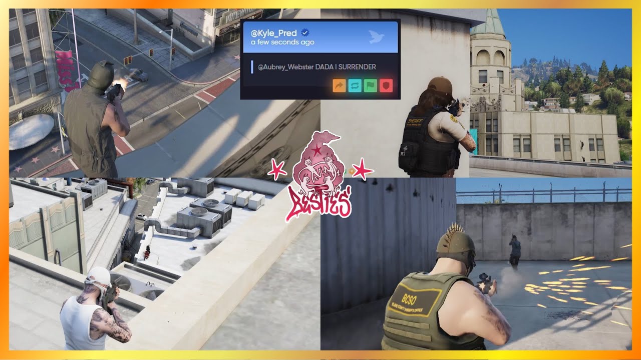 Besties vs Cops At Fort Zancudo And Old Vault (22 POVs) | NoPixel 4.0 GTA RP