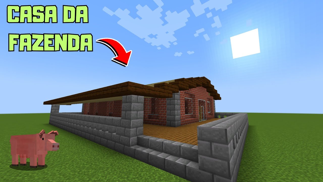 CONSTRUINDO UMA FAZENDA NO MINECRAFT - CONSTRUINDO A CASA DA FAZENDA  EP:01  PT/BR