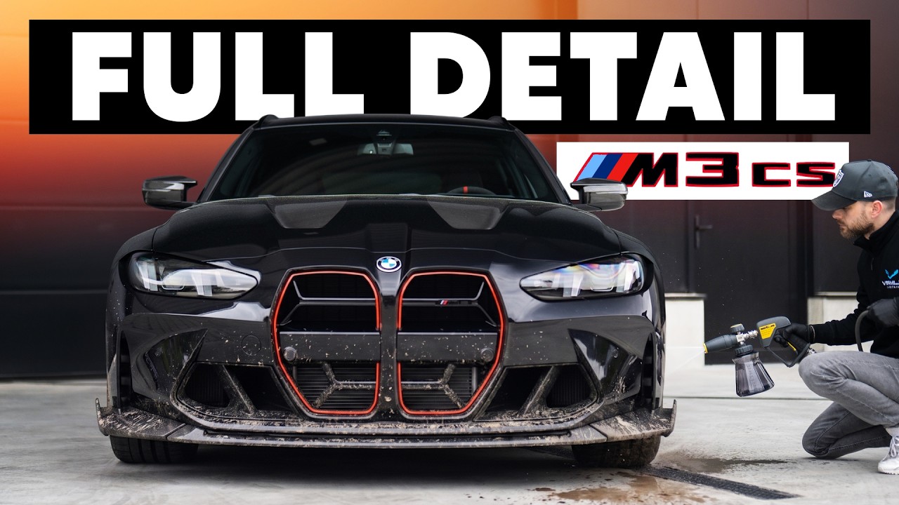 Детейлинг грязного BMW M3 CS Touring + снятие колес