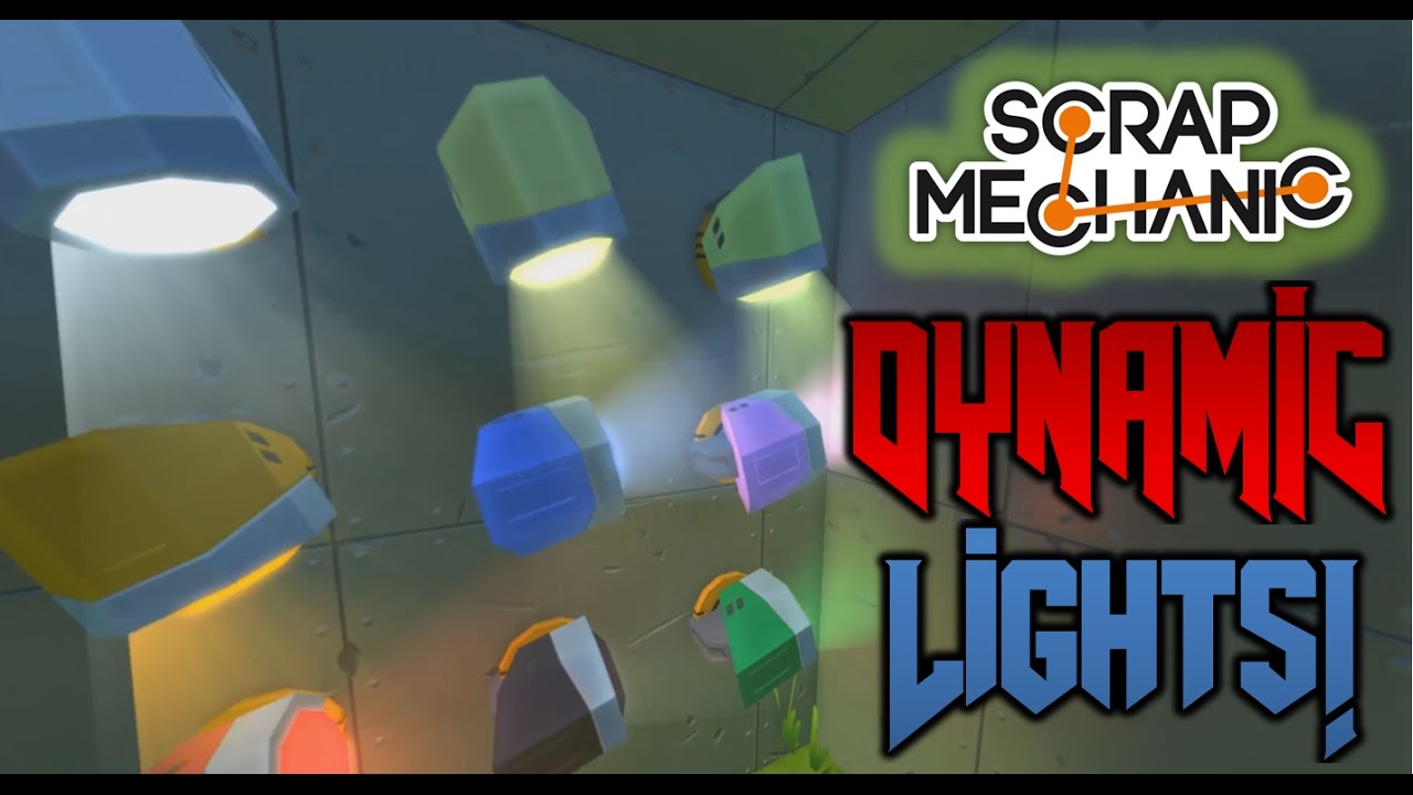 DYNAMIC LIGHTS & SPRING RESISTANCE!!!!! [Scrap Mechanic HD : Episode 9]