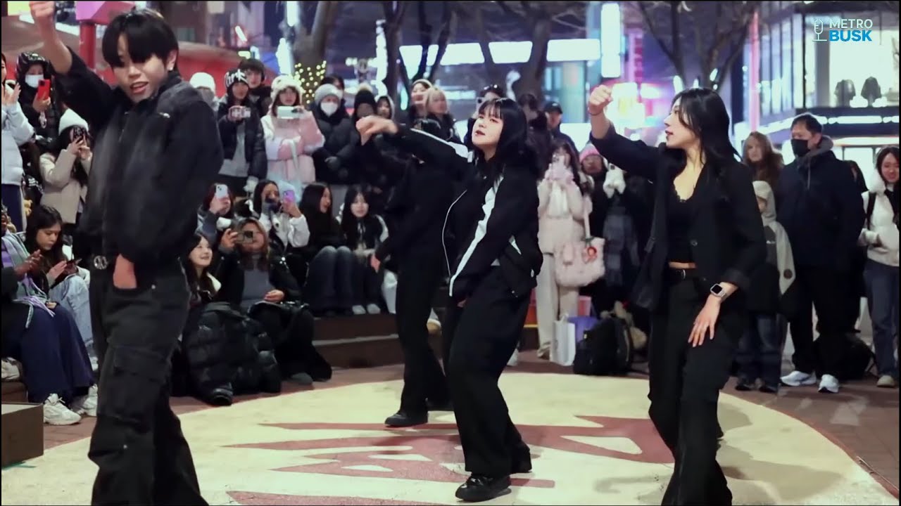 홍대 뒤집는 BEOUR 파워! 뱅뱅뱅 26/1/28 Seoul Hongdae Busking#홍대 #직캠 #버스킹 #kpop #dancer