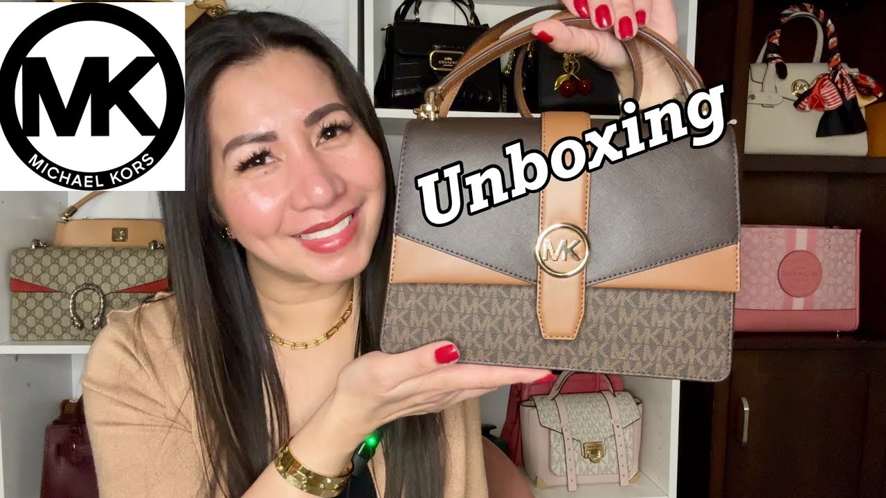 UNBOXING 2025 +REVIEW / MICHAEL KORS GREENWICH MEDIUM SIZE #bagcollection#unboxing