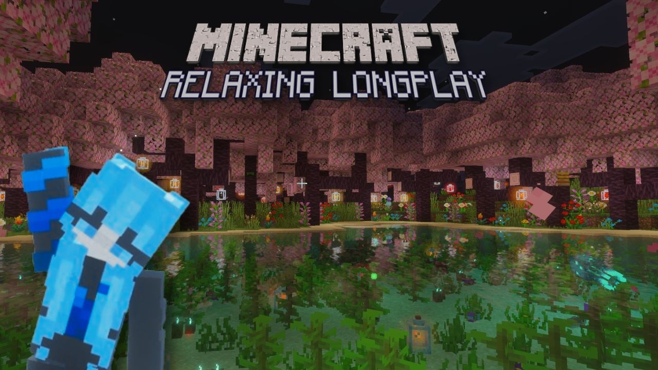 Minecraft Relaxing Longplay - Night Fishing (No Commentary)