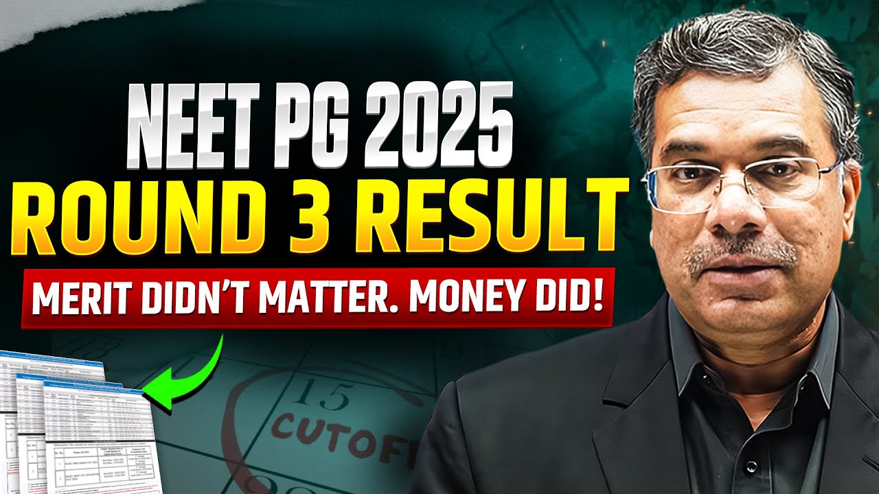 Shocking NEET PG 2025 Round 3 Result: Seat at 2 Lakh Rank & ₹2 Crore EWS Fees