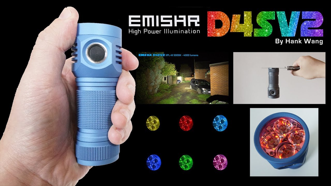 EMISAR D4SV2 - Colour changing Flashlight