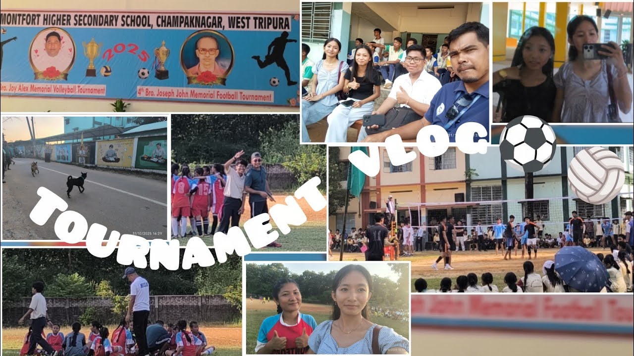 MONTFORT TOURNAMENT 🌷| Bro. Joy Alex & Bro. Joseph John Memorial tournament ⚽🏐|Champaknagar📍