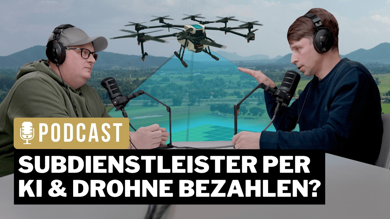 Podcast #39: Wenn Drohnen Bauabnahmen machen – und KI bezahlt