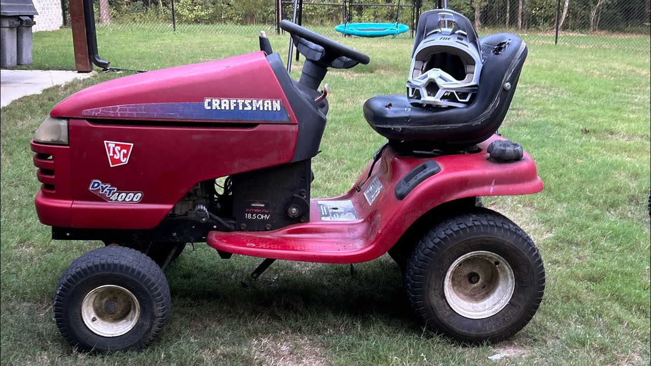 SPEEDING ON A LAWNMOWER