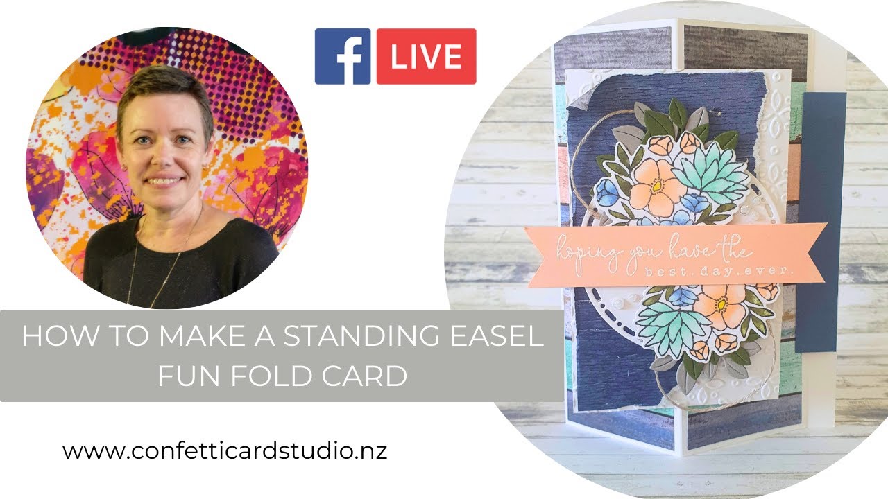 How To Make A Standing Easel Fun Fold Card Facebook Live