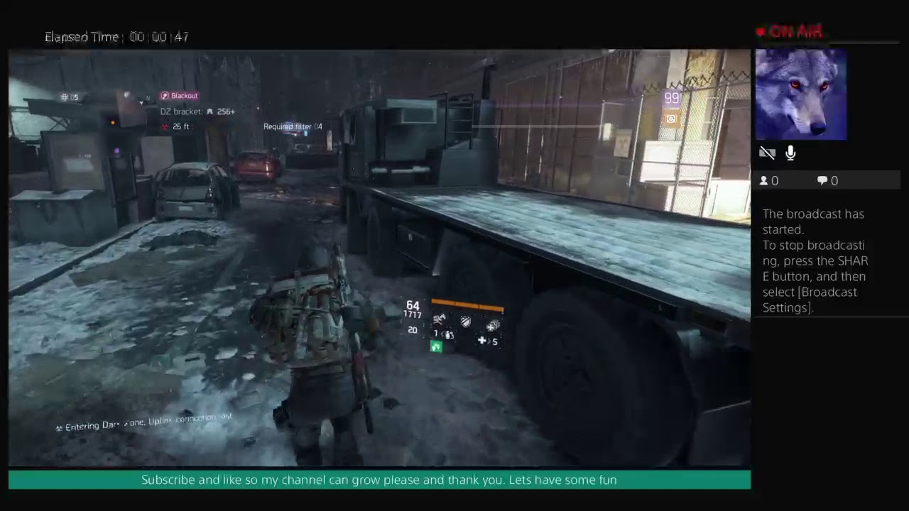 RyuFury09's Live PS4 Broadcast The division chillin