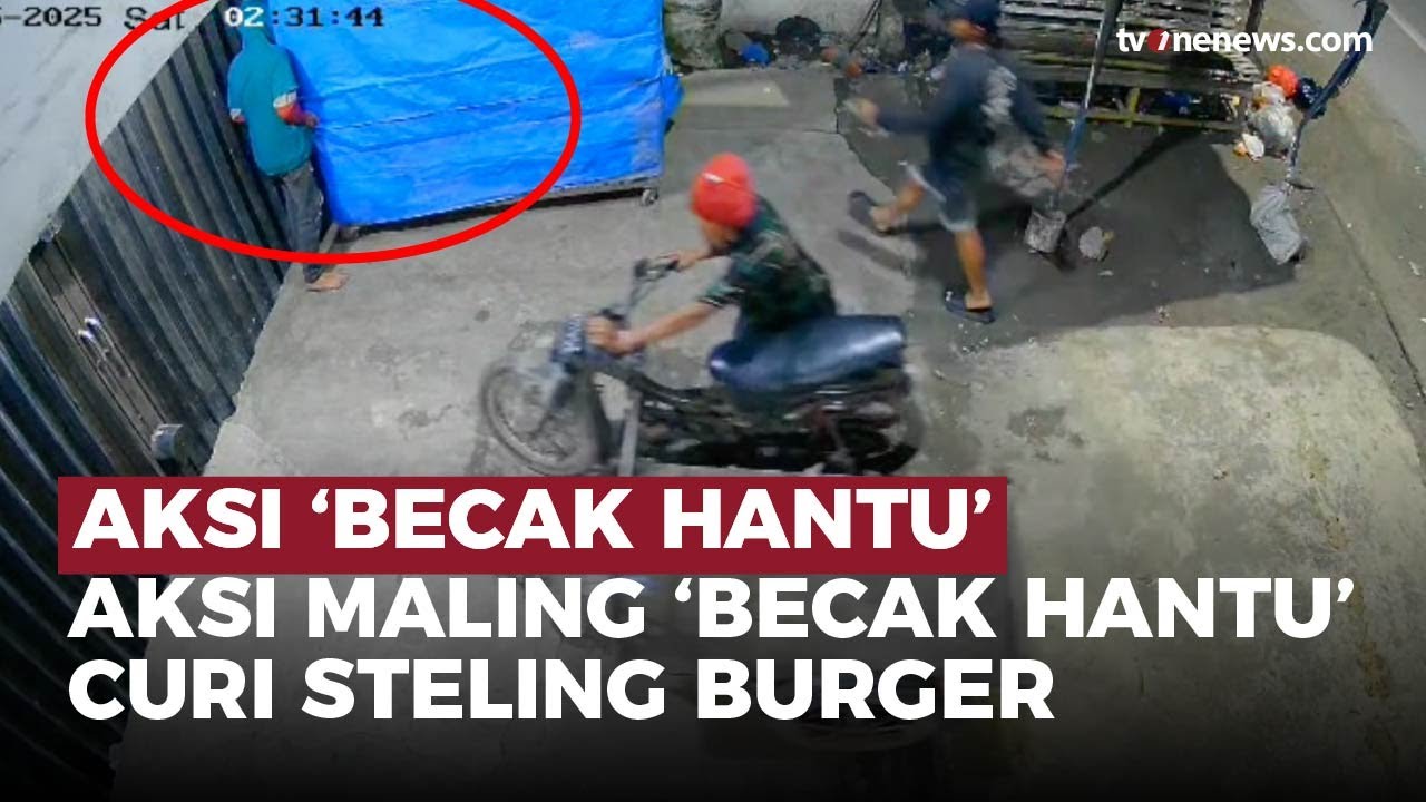 Aksi ‘Becak Hantu’ Kembali Resahkan Warga Medan, Steling Burger Digondol Maling | OneNews Update