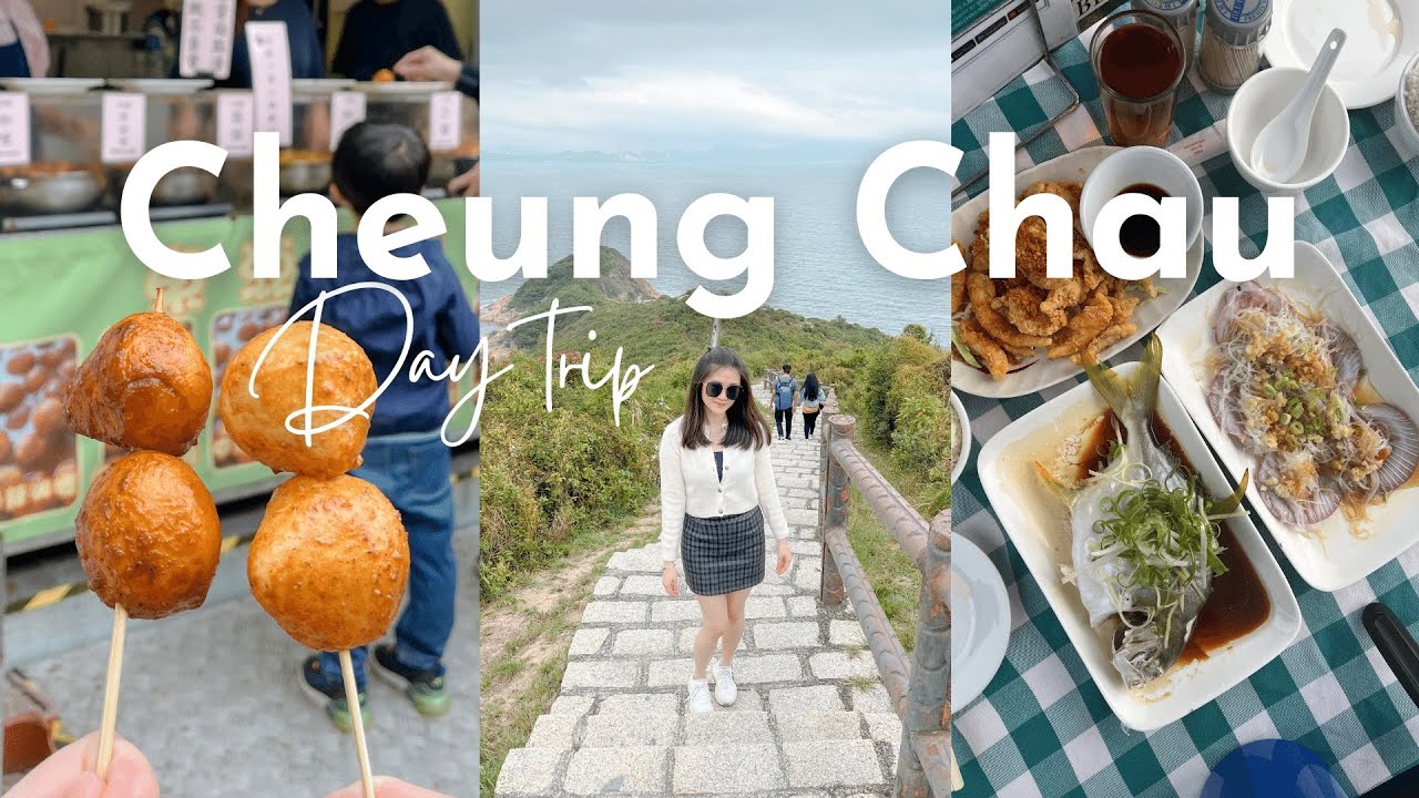Part 1 - Cheung Chau Street food, Ferry, Seafood, Beach, Hiking | Hong Kong Day Trip Vlog