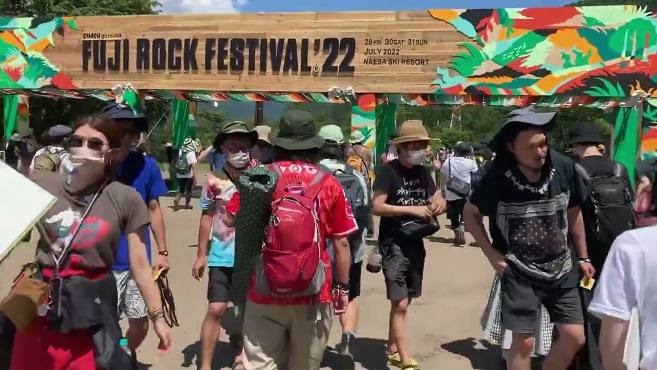【fujirock2022】  #fujirock  #frf   #フジロック　　キャンプ　　キャンプサイト　前夜祭　苗場　夏フェス　フェスファッション　宿泊　CAMP  rock festival