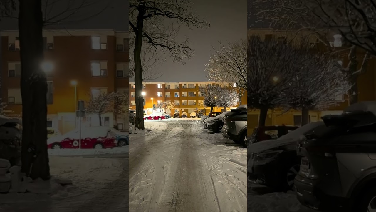 Snowy Night in Amsterdam - January 2026