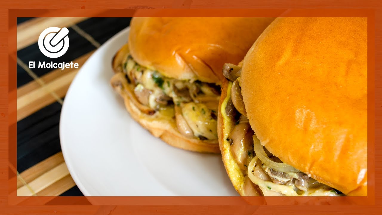 Prueba su sabor y te encantarán | Hamburguesas de champiñones con queso