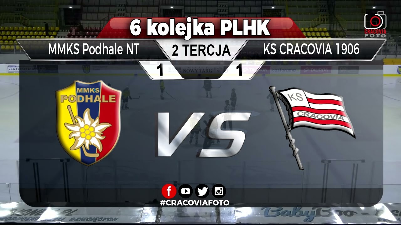 6 kolejka MMKS Podhale NT vs Cracovia 1906 1(frag) i 2 tercja 23.10.2022 - CracoviaFOTO