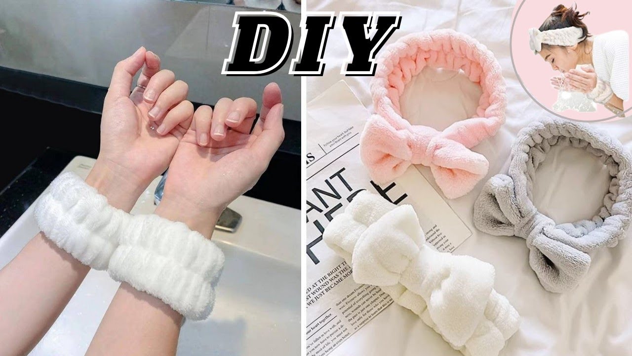✅DIY Spa Headband & Wristbands ✨ Easy Sewing Tutorial for Beginners!