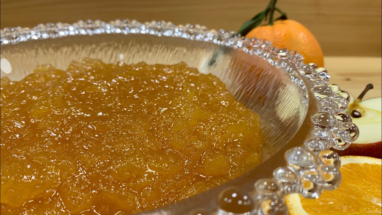 Apple and Orange Jam Recipe | Easy Orange Apple Marmalade | Morabaye Sib Porteghal