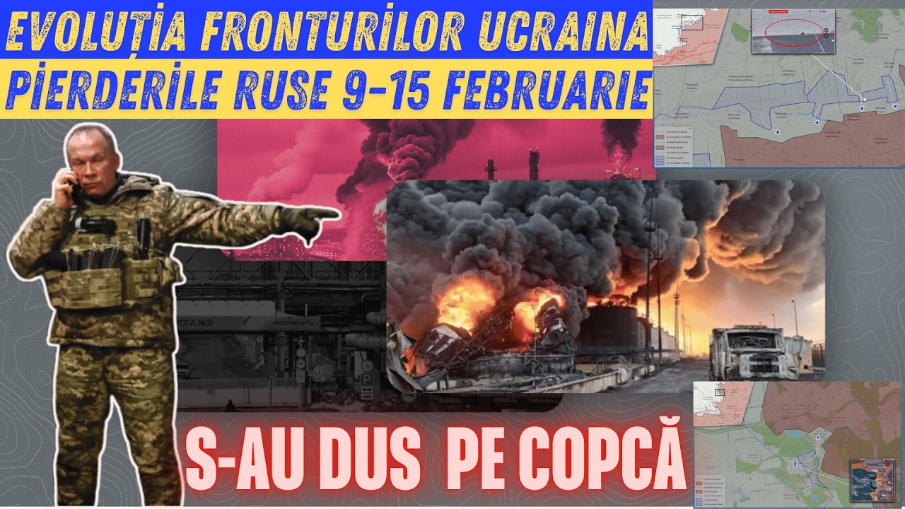 Analiza Săptămânală 9-15 februarie a fronturilor din Ucraina și a Pierderilor rusești