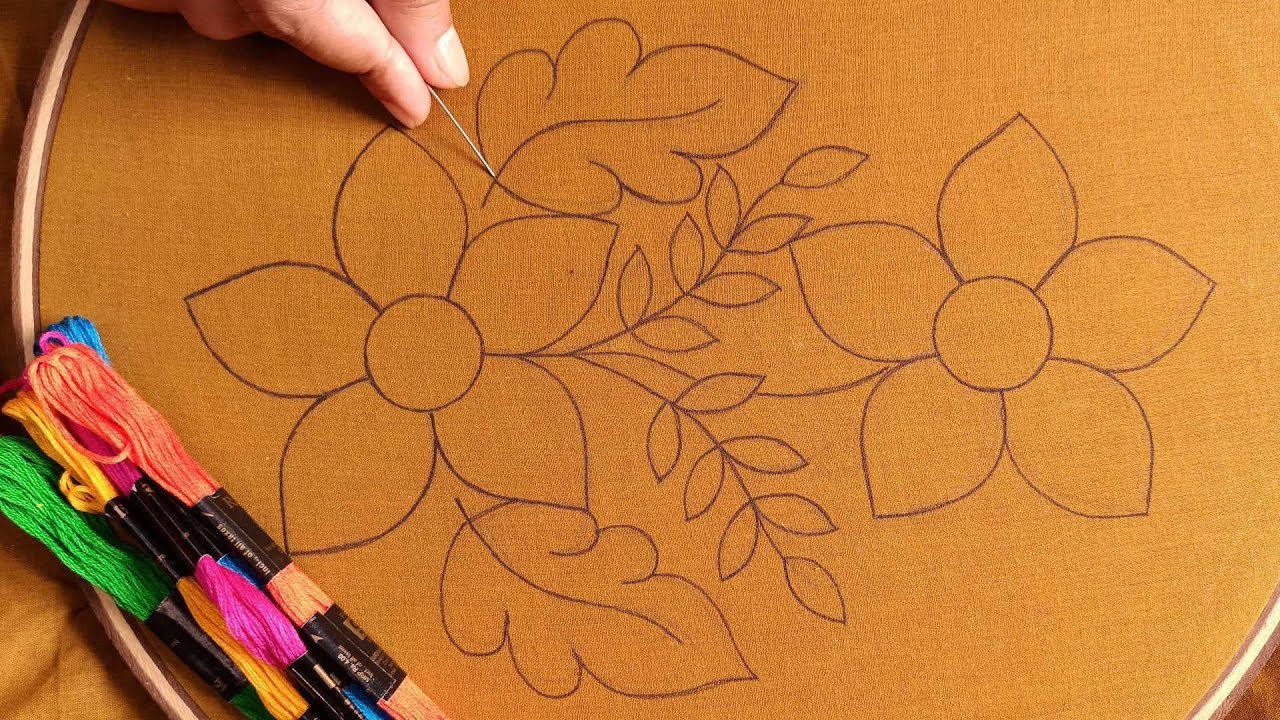 নকশী কাঁথা সেলাই !! Hand Embroidery Bangladeshi Traditional Nokshi Kantha Stitch Tutorial #426