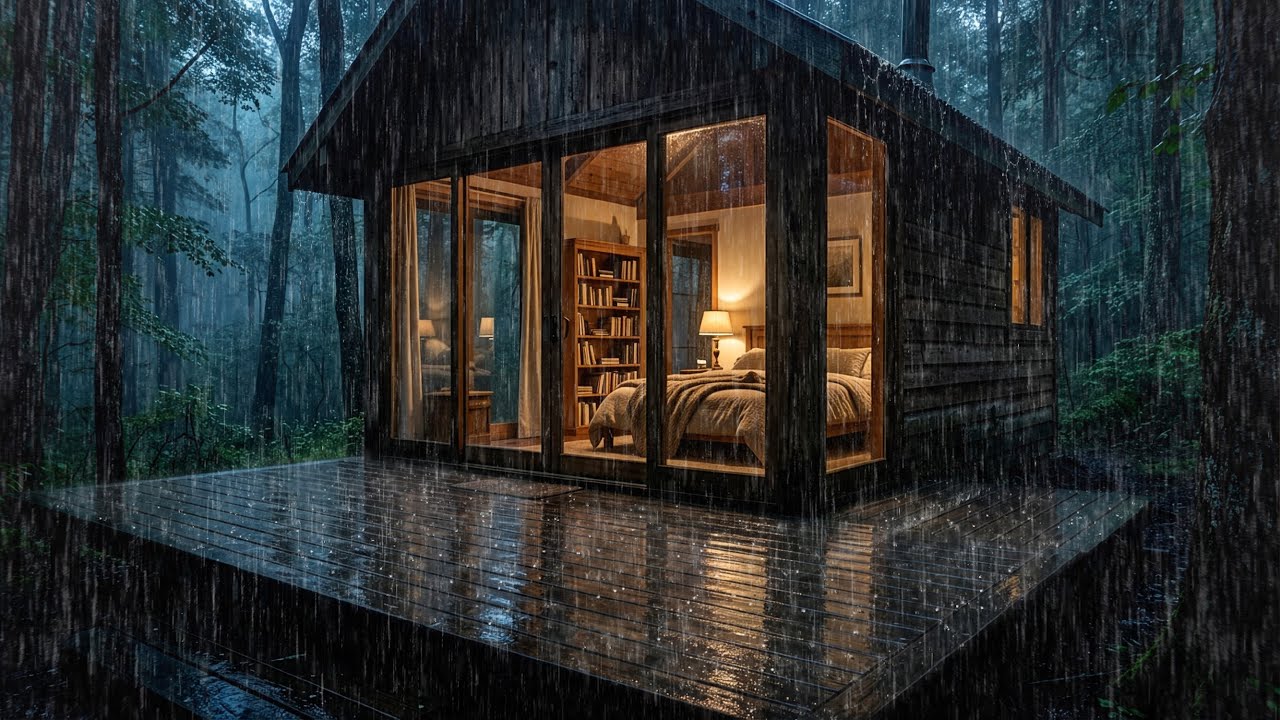 🌧️ Rain Sounds for Sleeping – Heavy Rain White Noise for Deep Sleep