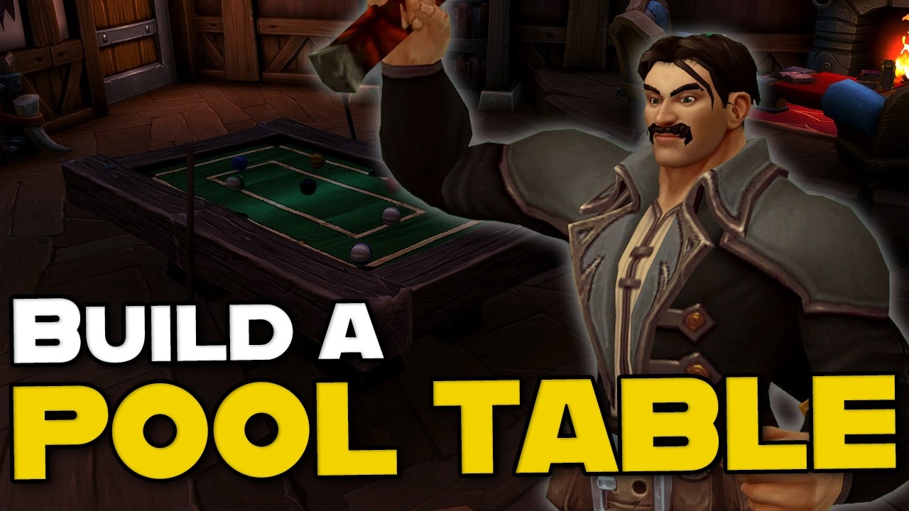 How to Build a Pool Table in WoW Player Housing!