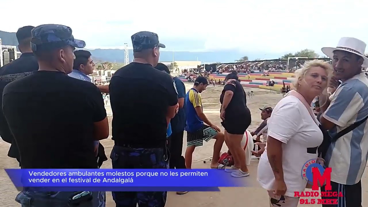 Vendedores ambulantes molestos porque no les permiten vender en El Festival El Fuerte de Andalgalá