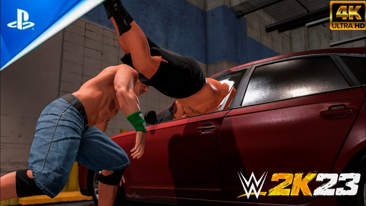 WWE 2K23 John Cena vs Brock Lesnar (Backstage brawl)