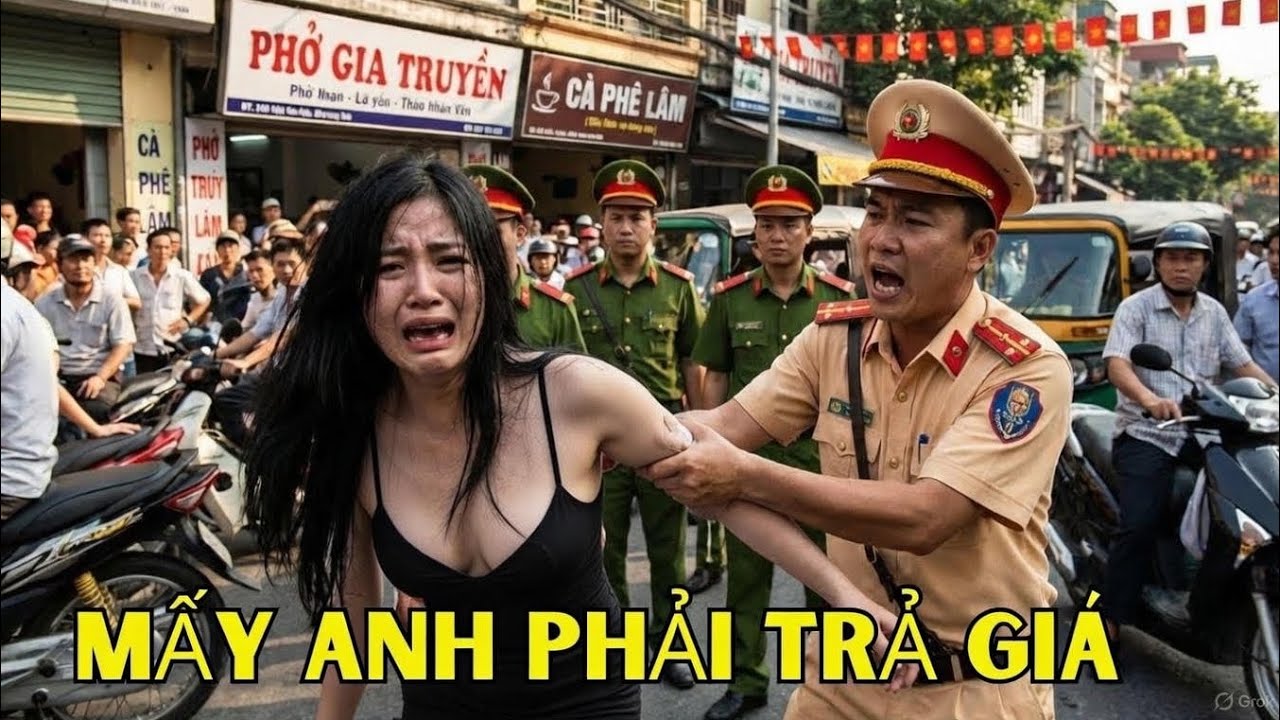 L&agrave;m nhục c&ocirc; g&aacute;i v&aacute;y trắng, g&atilde; CSGT kh&ocirc;ng ngờ t&aacute;t nhầm nữ trung &uacute;y chống tham nhũng