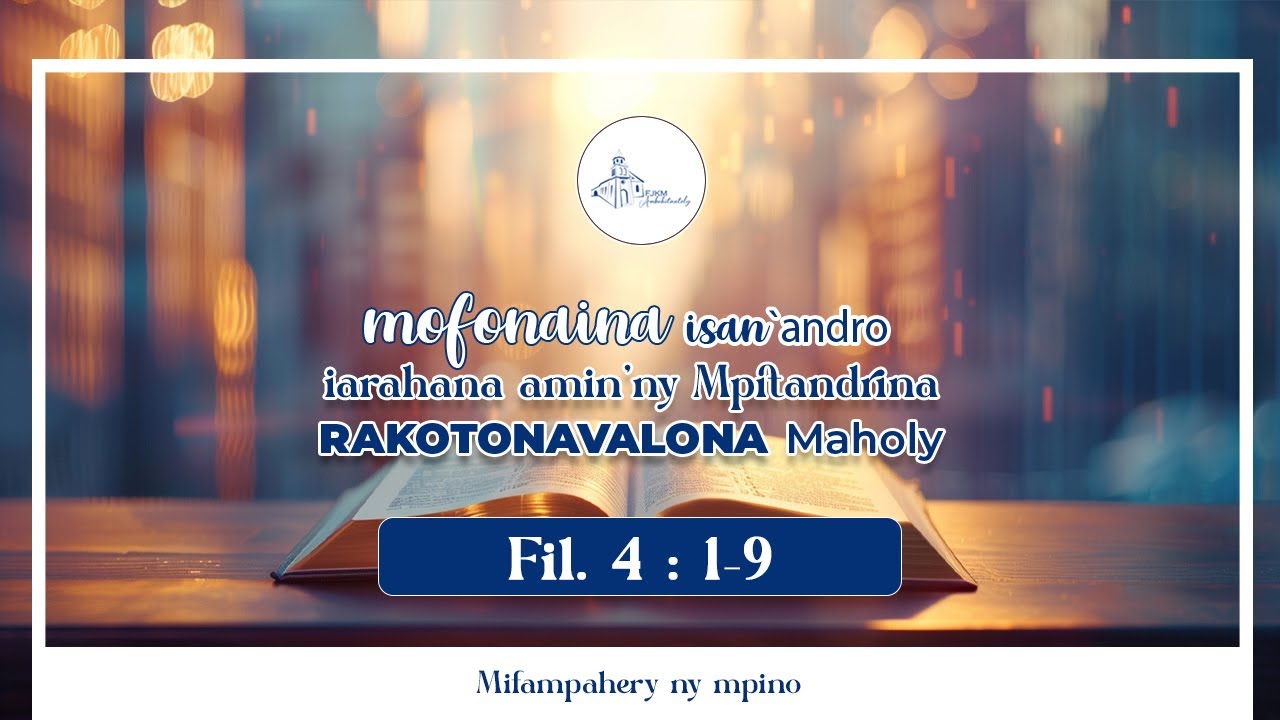 Mofonaina isan'andro anio Alarobia 27 Aogositra 2025. FJKM Ambohitantely