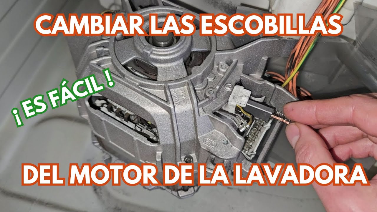 Como cambiar las escobillas del motor de una lavadora