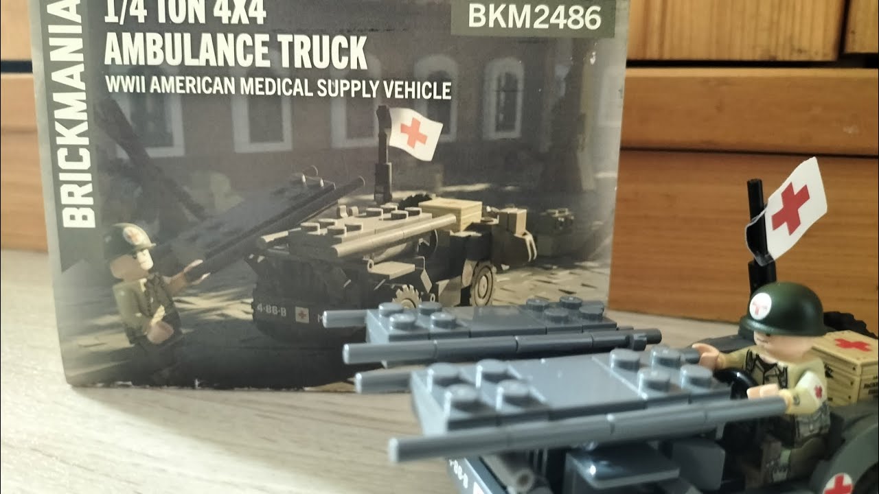 Brickmania ww2 American medical supply vehicle build and review!